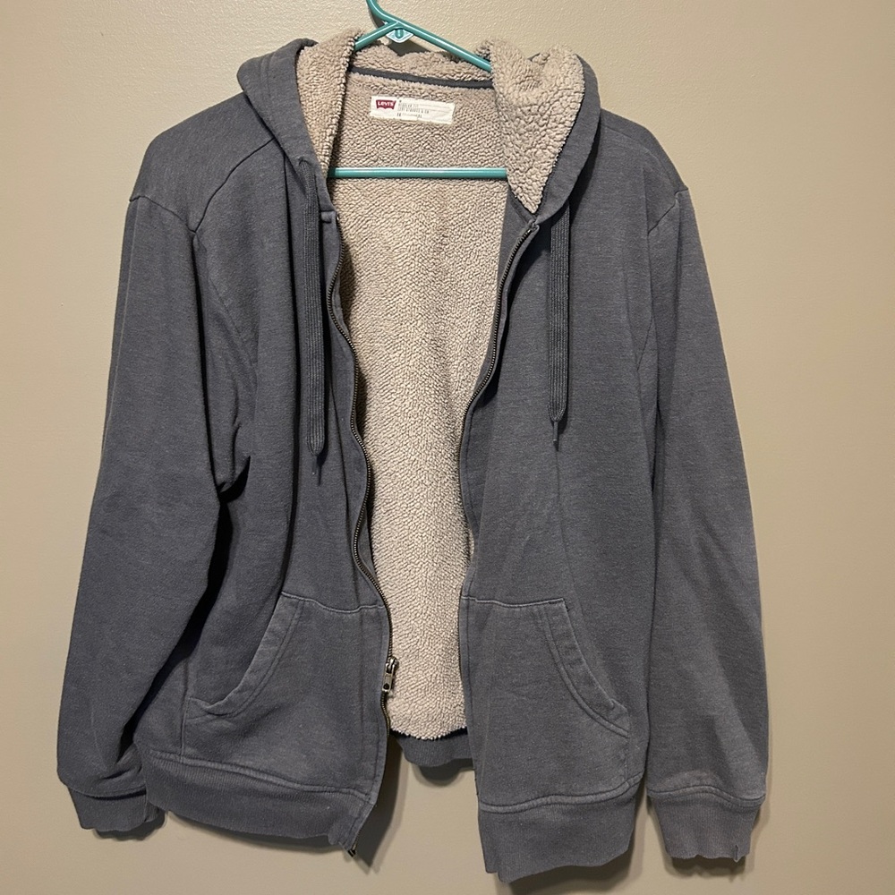 Levi's Gray Sherpa Lined Jacket
